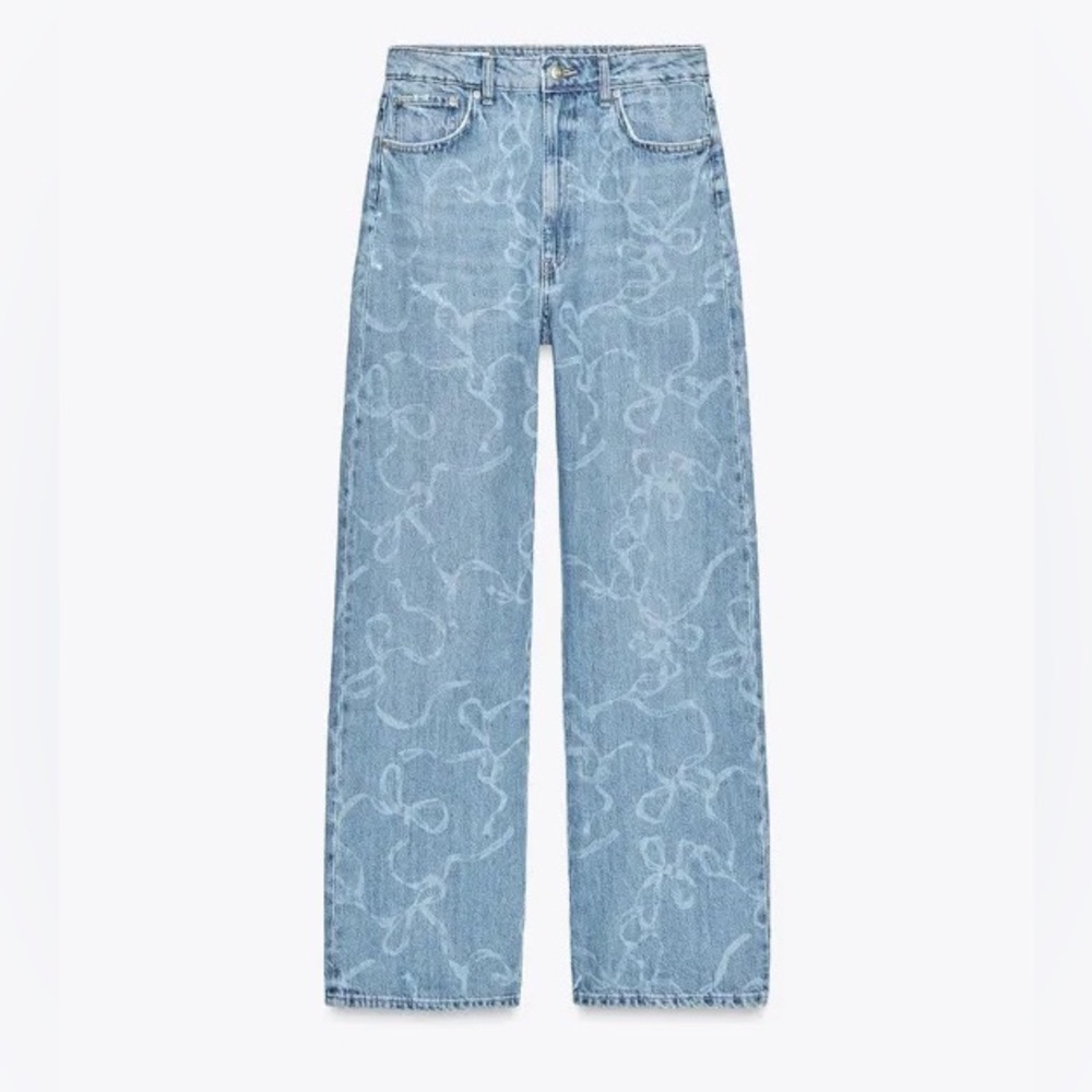 ZARA TRF MID-RISE BAGGY JEANS